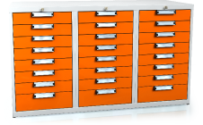 Unterbaublöcke UNI für Werkbänke 840 x 1443 x 600 - 24x Schubladen